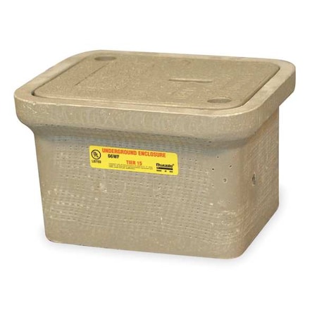 Underground Enclosure Assembly, 6-3/4 in Overall Ht, 11 in Overall Lg, 15, 000 lb Load Capacity MPN:PC0608Z80017