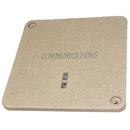Underground Enclosure Cover, Communications Logo, 1 in. H x 12 in. W x 12 in. L, 8000 lb MPN:PC1212CA0012