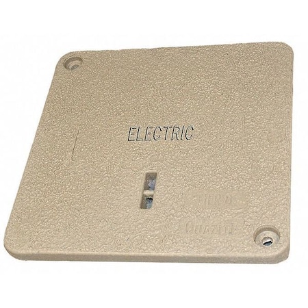 Underground Enclosure Cover, Electric Logo, 1 in. H x 12 in. W x 12 in. L, 8000 lb MPN:PC1212CA0017