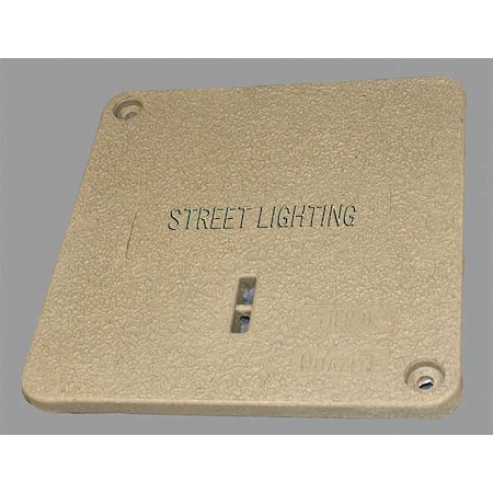 Underground Enclosure Cover, Street Lighting Logo, 12-13/16 in. W x 12-13/16 in. L, 8000 lb MPN:PC1212CA0041