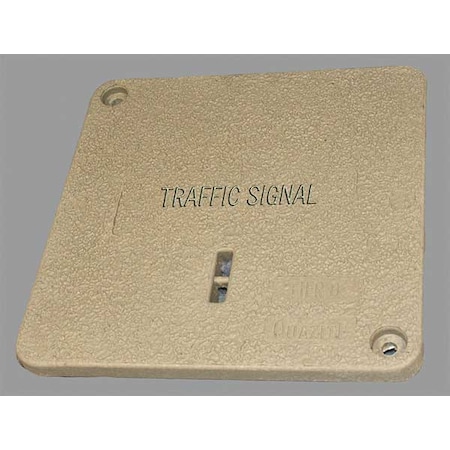 Underground Enclosure Cover, Traffic Signal Logo, 12-13/16 in. W x 12-13/16 in. L, 8000 lb MPN:PC1212CA0046