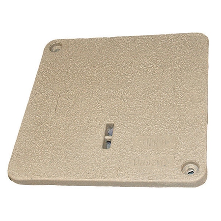 Underground Enclosure Cover, Blank Logo, 1 in. H x 12 in. W x 12 in. L, 15000 lb, Polymer Concrete MPN:PC1212HA0009