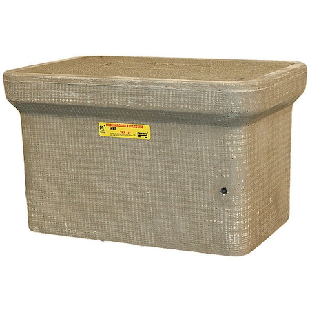 Underground Enclosure Assembly, Traffic Signal Cover, 12 in H, 20-1/4 in L, 13-3/8 in W, 15, 000 lb MPN:PG1118Z80246