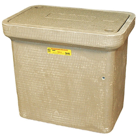 Underground Enclosure Assembly, Blank Cover, 18 in H, 20-1/4 in L, 13-3/8 in W, 8, 000 lb MPN:PG1118Z80409