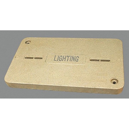 Underground Enclosure Cover, Lighting Logo, 13-3/4 in. W x 23-1/4 in. L, 8000 lb, Polymer Concrete MPN:PG1324CA0029