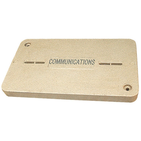 Underground Enclosure Cover, Communications Logo, 2 in. H x 13 in. W x 24 in. L, 15000 lb MPN:PG1324HA0012