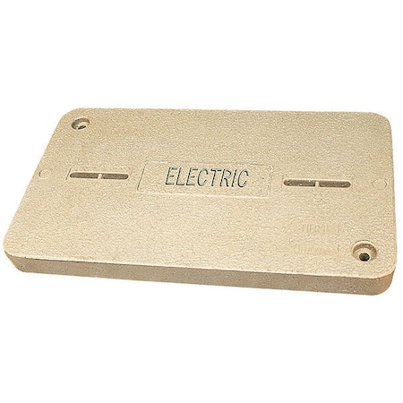 Underground Enclosure Cover, Electric Logo, 2 in. H x 13 in. W x 24 in. L, 15000 lb MPN:PG1324HA0017
