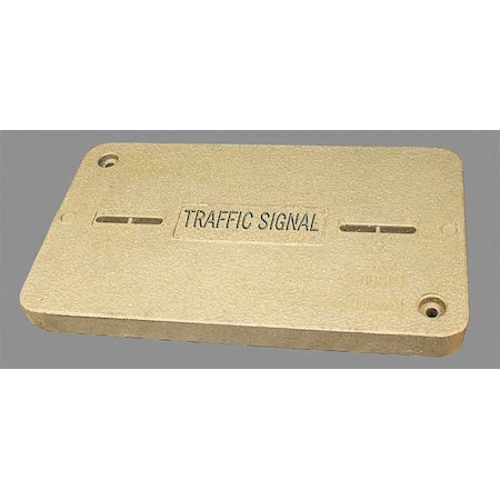 Underground Enclosure Cover, Traffic Signal Logo, 2 in. H x 13 in. W x 24 in. L, 15000 lb MPN:PG1324HA0046