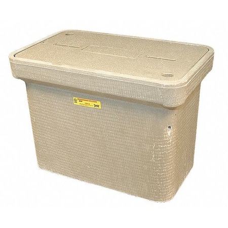 Underground Enclosure Assembly, Blank Cover, 18 in H, 25 in L, 15-1/2 in W, 15, 000 lb MPN:PG1324Z80509