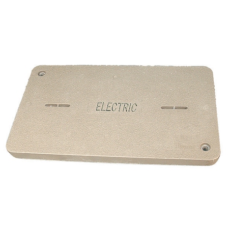 Underground Enclosure Cover, Electric Logo, 2 in. H x 17 in. W x 30 in. L, 8000 lb MPN:PG1730CA0017
