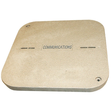 Underground Enclosure Cover, Communications Logo, 2 in. H x 24 in. W x 24 in. L, 8000 lb MPN:PG2424CA0012