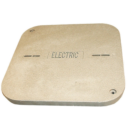 Underground Enclosure Cover, Electric Logo, 2 in. H x 24 in. W x 24 in. L, 8000 lb MPN:PG2424CA0017