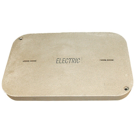 Underground Enclosure Cover, Electric Logo, 3 in. H x 24 in. W x 36 in. L, 8000 lb MPN:PG2436CA0017