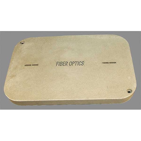 Underground Enclosure Cover, Fiber Optics Logo, 3 in. H x 24 in. W x 36 in. L, 8000 lb MPN:PG2436CA0021