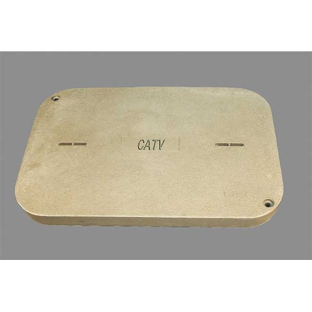 Underground Enclosure Cover, CATV Logo, 3 in. H x 24 in. W x 36 in. L, 15000 lb, Polymer Concrete MPN:PG2436HA0010