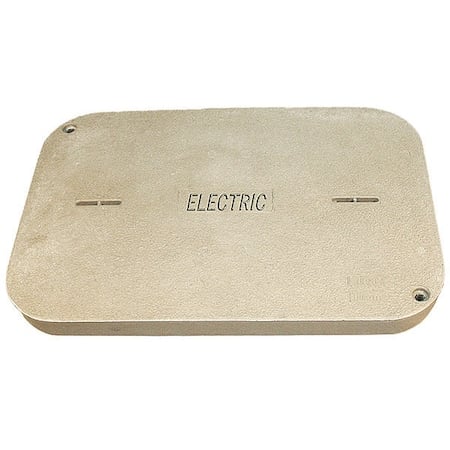 Underground Enclosure Cover, Electric Logo, 3 in. H x 24 in. W x 36 in. L, 15000 lb MPN:PG2436HA0017