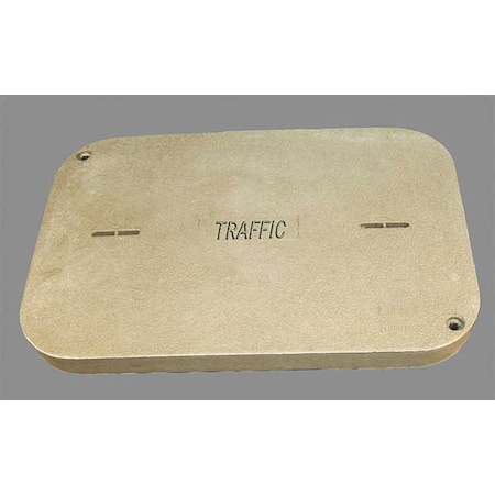 Underground Enclosure Cover, Traffic Logo, 24 in. W x 35-5/8 in. L, 15000 lb, Polymer Concrete MPN:PG2436HA0044