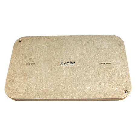 Underground Enclosure Cover, Electric Logo, 3 in. H x 30 in. W x 48 in. L, 15000 lb MPN:PG3048HA0017
