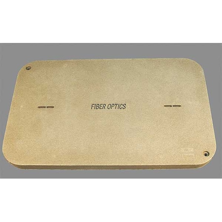 Underground Enclosure Cover, Fiber Optics Logo, 3 in. H x 30 in. W x 48 in. L, 15000 lb MPN:PG3048HA0021