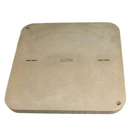 Underground Enclosure Cover, Electric Logo, 3 in. H x 36 in. W x 36 in. L, 8000 lb MPN:PG3636CA0017