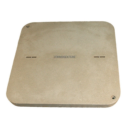 Underground Enclosure Cover, Communications Logo, 38 in. W x 38 in. L, 15000 lb, Polymer Concrete MPN:PG3636HA0012