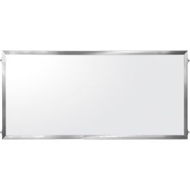 Queue Solutions™ Satin Aluminum Frame Post Panel Frosted Acrylic Insert 72
