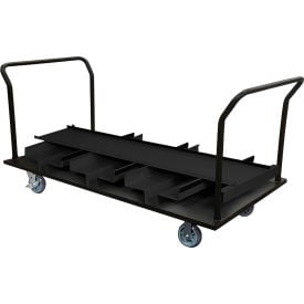 Vertical Stanchion Storage Cart 18 Post Capacity STCART18V