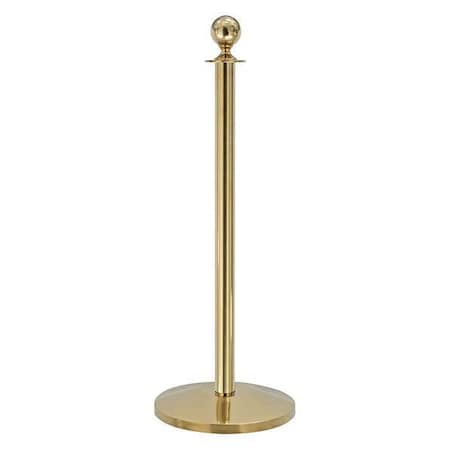 Ball Top Rope Post, Polished Brass, 39 in. MPN:QWAY312-2P