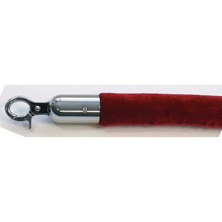 Barrier Rope, Velour, 6 ft L MPN:QWAYROPE-21-6-1P