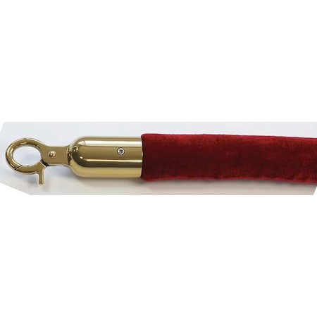 Barrier Rope, Velour, 6 ft L MPN:QWAYROPE-21-6-2P