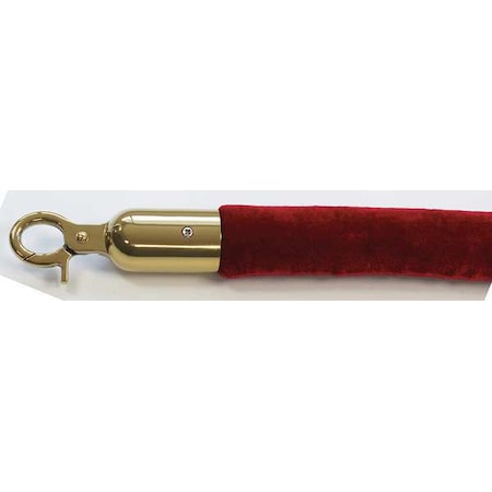 Barrier Rope, Velour, 8 ft L MPN:QWAYROPE-21-8-2P