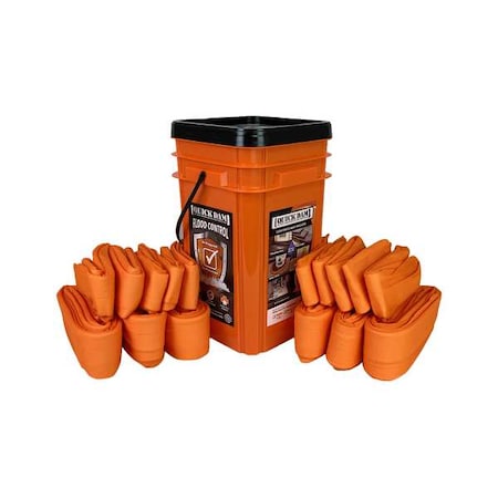 Flood Barrier Kit, 4 ft L, Orange MPN:WUGGCO