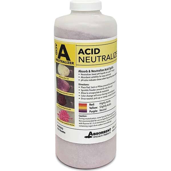 Sorbent: 2 lb Bottle, Application Spill Response MPN:ACID2-10 - Pkg Qty 10