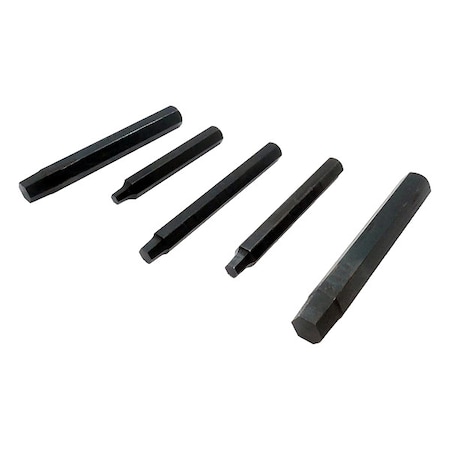 Screw Extractor Set, Hex Drive, (5) Pieces MPN:ZEXTB-SET14-12