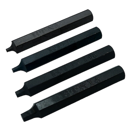 Screw Extractor Set, Hex Drive, (4) Pieces MPN:ZEXTB-SET6-14