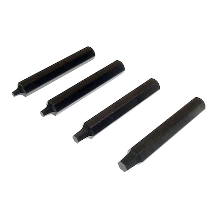 Screw Extractor Set, Hex Drive, (4) Pieces MPN:ZEXTB-SETM3-M6