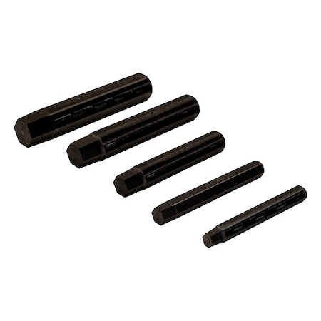 Screw Extractor Set, Hex Drive, (5) Pieces MPN:ZEXTC-SETM6-M14