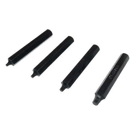 Screw Extractor Set, Hex Drive, (4) Pieces MPN:ZEXTF-SETM3-M6