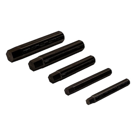 Screw Extractor Set, Hex Drive, (5) Pieces MPN:ZEXTF-SETM6-M16