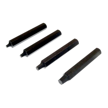 Screw Extractor Set, Hex Drive, (4) Pieces MPN:ZEXTS-SETM3-M6