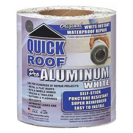 White Repair Prod, Asphalt, L 25 x W .5 Ft MPN:WQR625