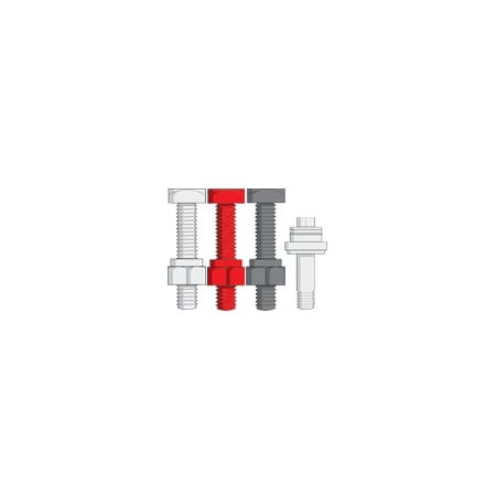Hex Head Bolt/Nut, 1/4