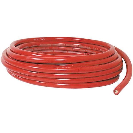 Battery Cable, 4 ga., Solid, 600V, PVC, Red MPN:200203-396-025