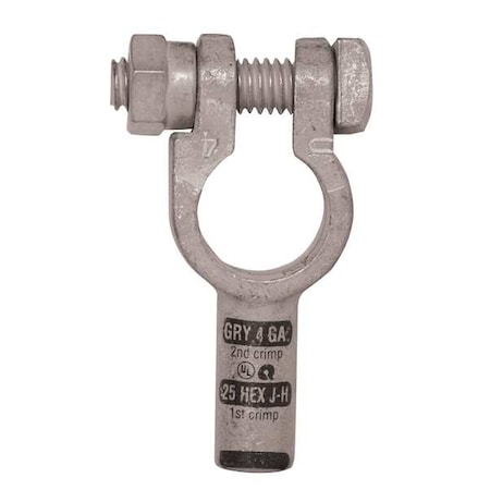 Straight Battery Terminal, 4 ga., Gray MPN:4004-525-001U