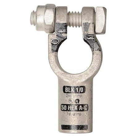 Straight Terminal, 1/0 ga., Black, Neg MPN:4010-525-001N