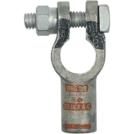 Straight Terminal, 2/0 ga., Orange, Neg MPN:4020-525-001N