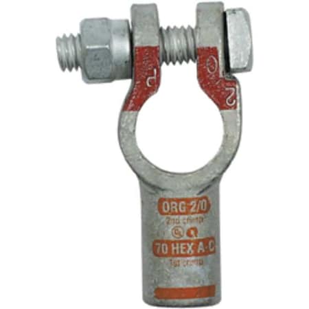 Straight Terminal, 2/0 ga., Orange, Pos MPN:4020-525-001P