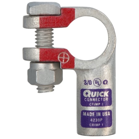 Left. Elbow Crimp, Pos, 3/0, PK5 MPN:4230-005P