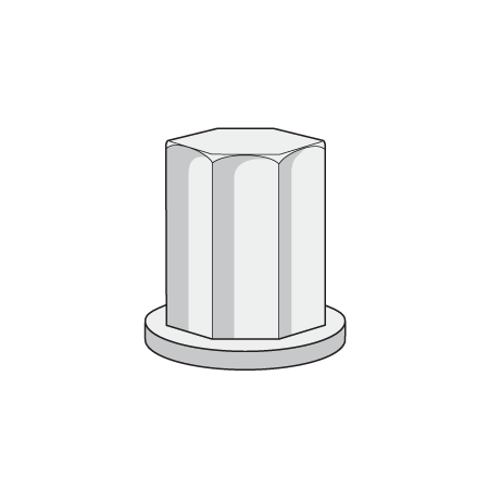 Stud Nut, 3/8