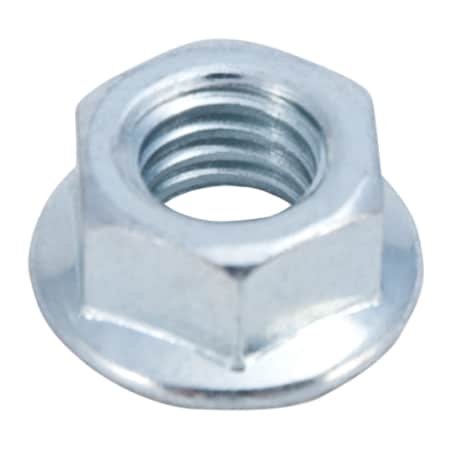 Flange Nut, Zinc, 3/8